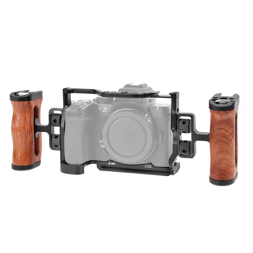 FOTGA Z50II Bingkai Pelindung Sangkar Kamera untuk Nikon Z50 II SLR Dudukan Sepatu Dingin Tempat Monitor Pemotretan Vertikal Kit Ekstensi DIY