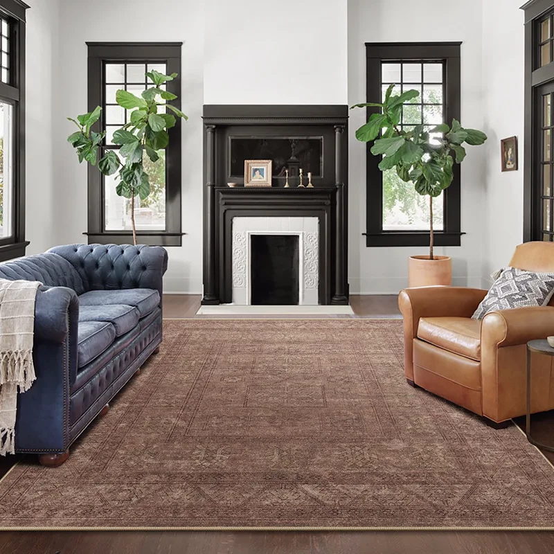 

Retro Living Room Rug American Style Luxury Bedroom Carpet Large 300x400cm Office Sofa Floor Mat Ethnic Home Vintage Carpet