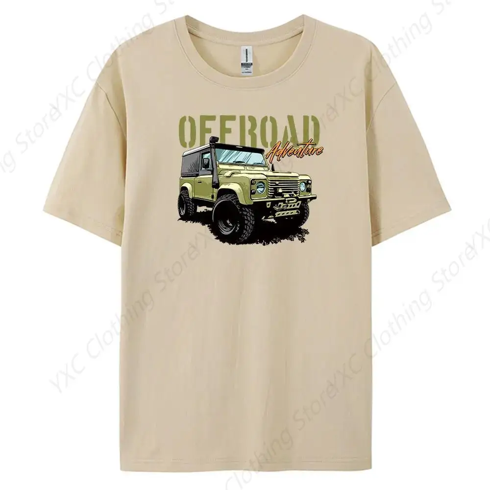 100% Cotton Fashion Car print Men's T-shirt- Short Sleeve Crew Neck Soft Fitted Tees S - 6XL Fresh Classic Basic Tshirts