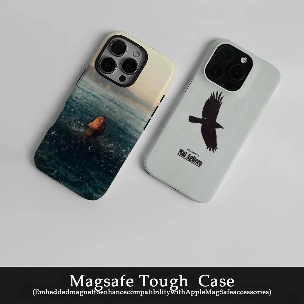 حافظة هاتف La Madruga Delaossa حافظة هاتف مغناطيسية لهاتف آيفون 16 15 14 13 12 11 Pro Max X XR XS Max 7 8 Plus طبقة لامعة من الصلب