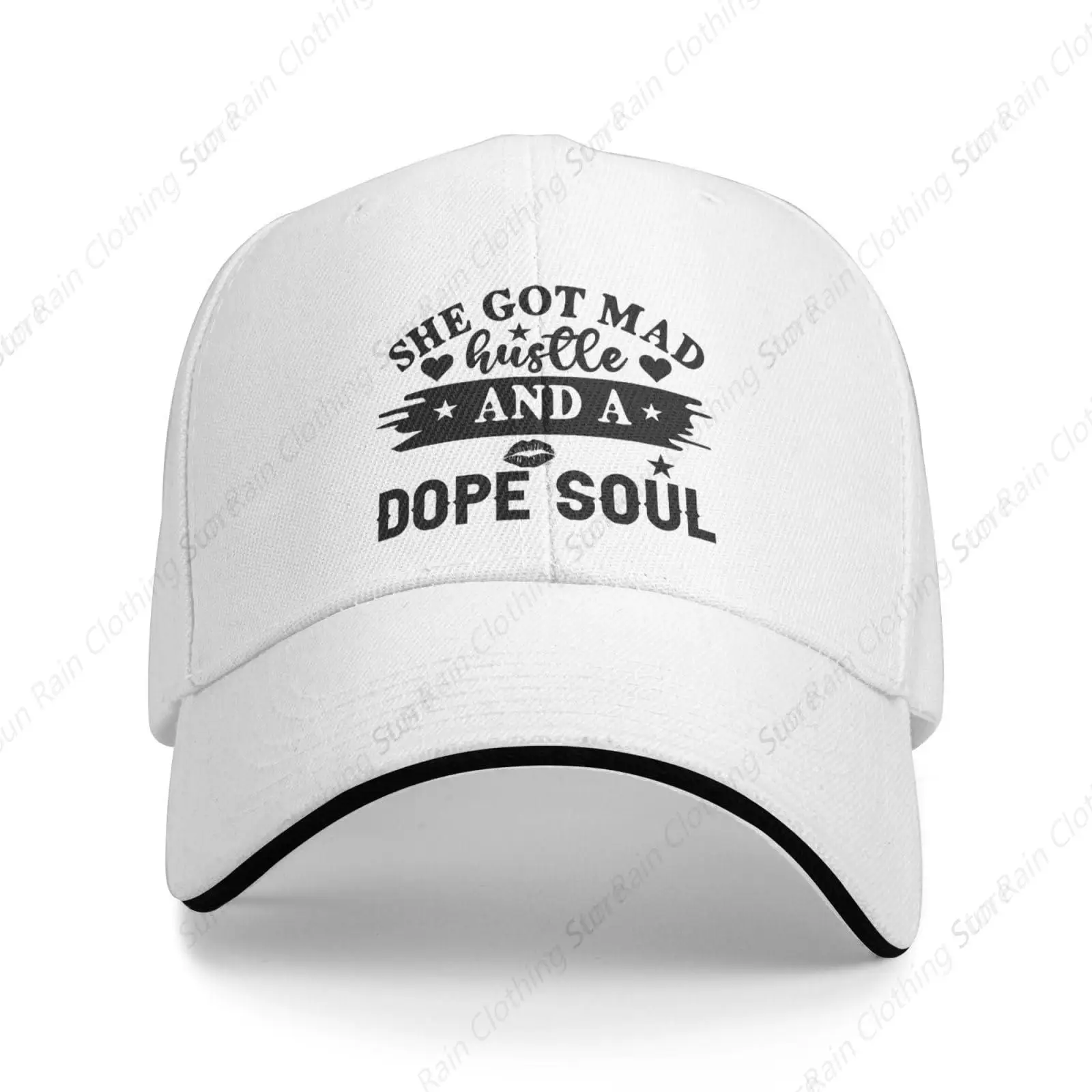 Topi lucu dia marah Hustle dan Dope Soul topi bisbol wanita topi grafis