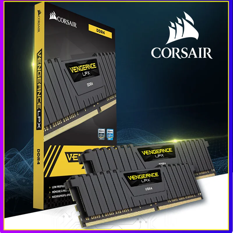 Corsair Vengeance LPX 16GB 8GB DDR4 DRAM 3600MHz Desktop Memory Black