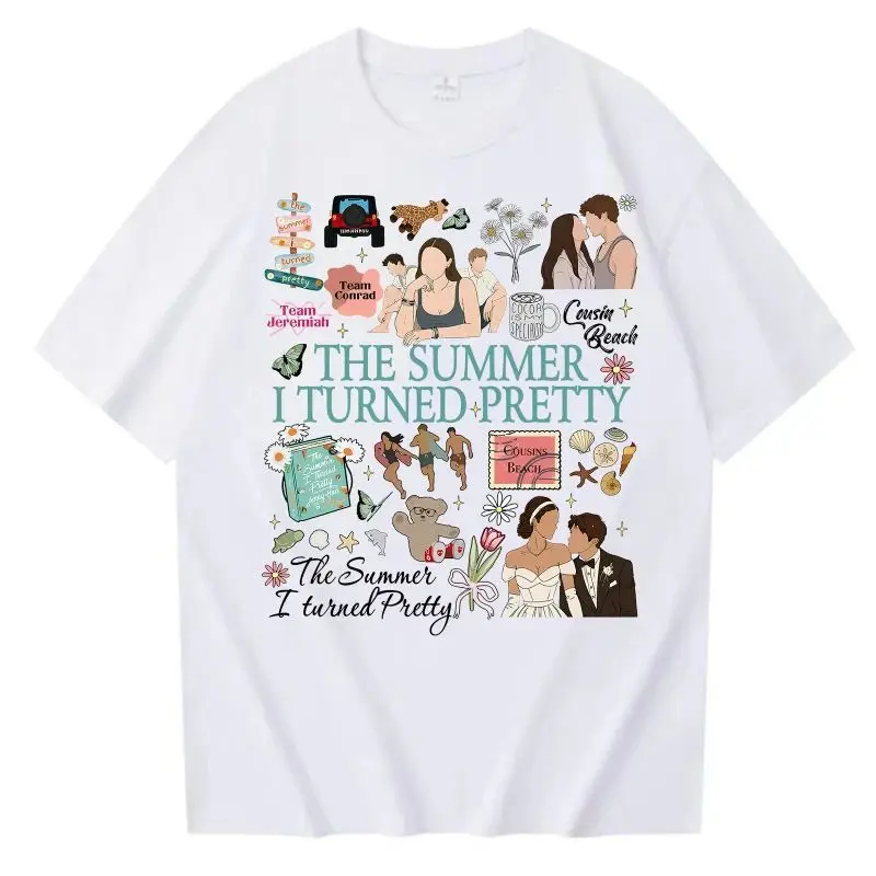 تي شيرت نسائي لفريق كونراد فريق البطن إرميا تي شيرت للشاطئ تي شيرت الصيف الذي تحولت موسمًا جميلًا 3 تي شيرت هدية لمحبي