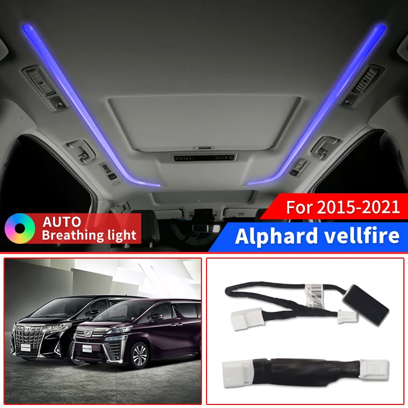 

For Toyota Alphard Vellfire 30 Series Ambience Light Roof Constant Light Module Automatic Color Changing Upgraded Accessories