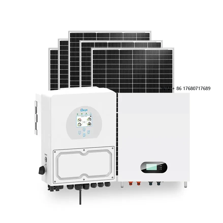 Deye Solar System Plug and Play Complete Set Wholesale Deye 5kw Hybrid Energy Storage Solar Panel System With 5kwh Battery