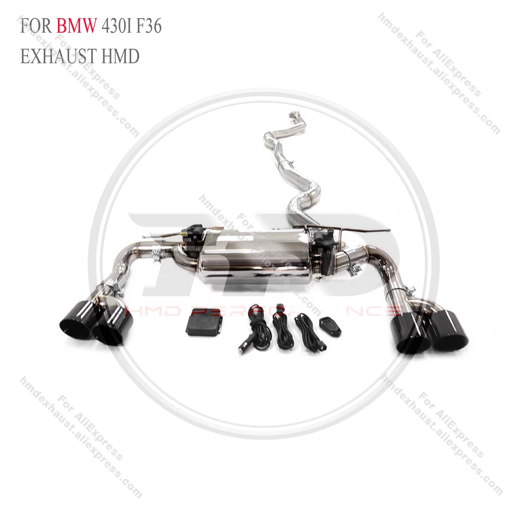 

Выхлопная система HMD из нержавеющей стали Performance Catback для глушителя клапана BMW 430I F36