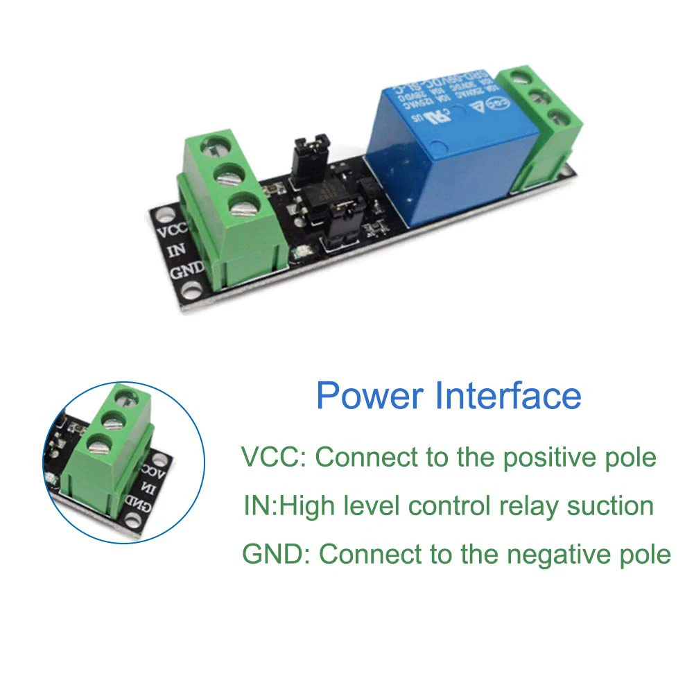 AB46-3V Relay Board Power Switch For Arduino Relay Module Opto Isolation High Level Trigger Development Board 6Pack