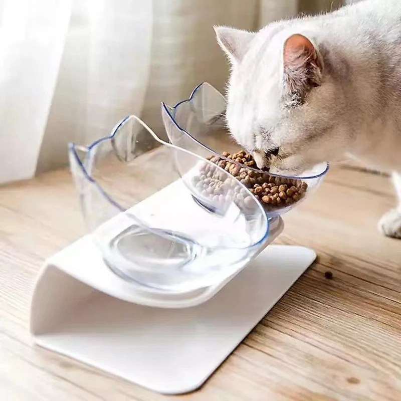 

Non-Slip Double Cat Bowl Dog Bowl With Stand Pet Feeding Cat Water Bowl For Cats Food Pet Bowls For Dogs Feeder Product Supplies