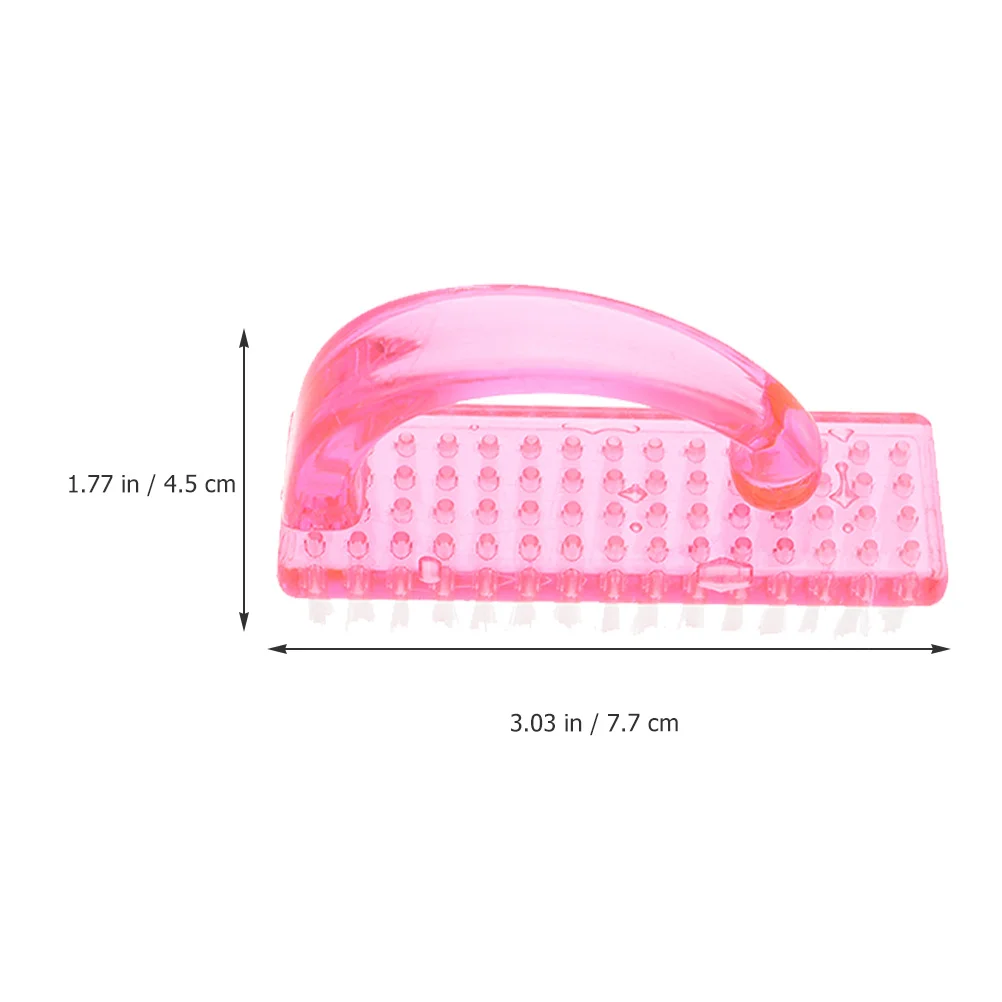 

4 шт., щетка для скраба для ногтей с жесткой щетиной, удобная переноска, компактный дизайн для чистки ногтей после садоводства, офиса, ванной комнаты