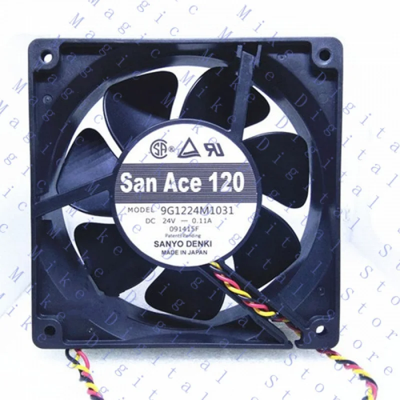 

H One для SANYO Новый 9G1224M1031 San Ace120 24 В 0,11 А охлаждающий вентилятор