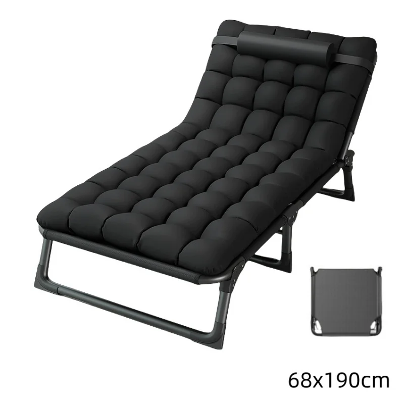 Wholesale Portable Recliner Office Folding Bed Single Lunch Break Bed Simple Folding Bed
