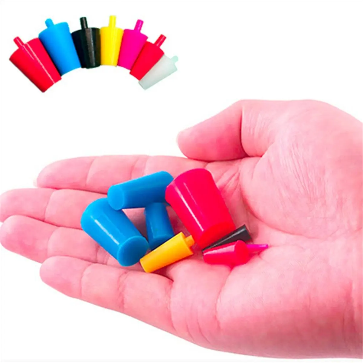 A45I 100Pcs Silicone Rubber Tapered Plug Assortment Kits for Masking Off Holes During Powder Coating, Painting, Hydro Dipping