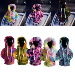 New Hot Fashion Hoodie Car Gear Shift Knob Cover Sweatshirt Hoodie Hand brake Gear cover knob Shift lever Interior Accessories