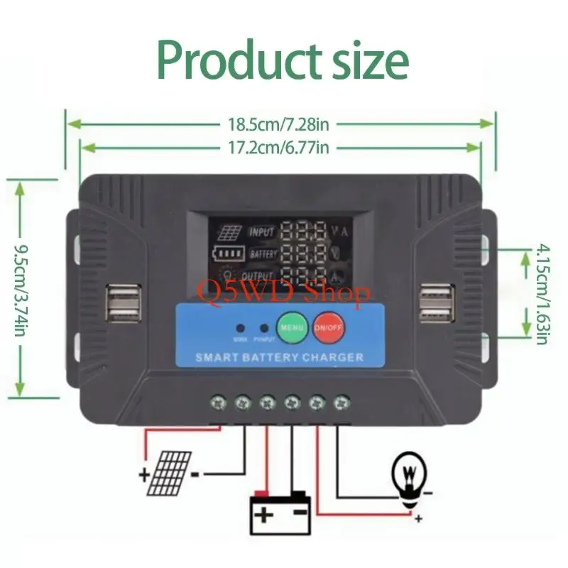 Q5WD Intelligent Solar Controllers Color Displays Multipurpose Solar Controllers