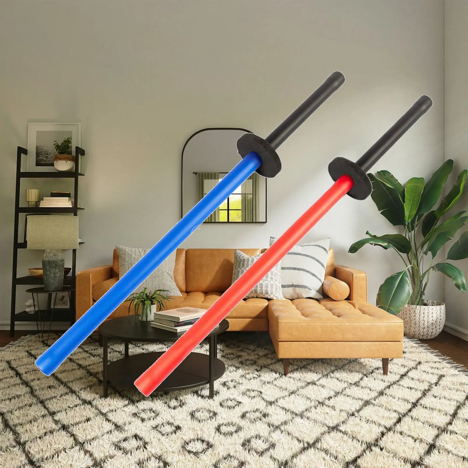 Outdoor Sports Trainer Sponge Rods Foam Practice Sticks Safe Contact Martial Arts Equipment for Kids Sparring and Play