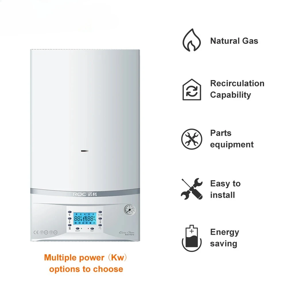 غلاية كومبي تعمل بالغاز الممتازة على الحائط 2025 - سخان مياه بقدرة 20-32 كيلو وات غاز البترول المسال/البروبان بدون خزان