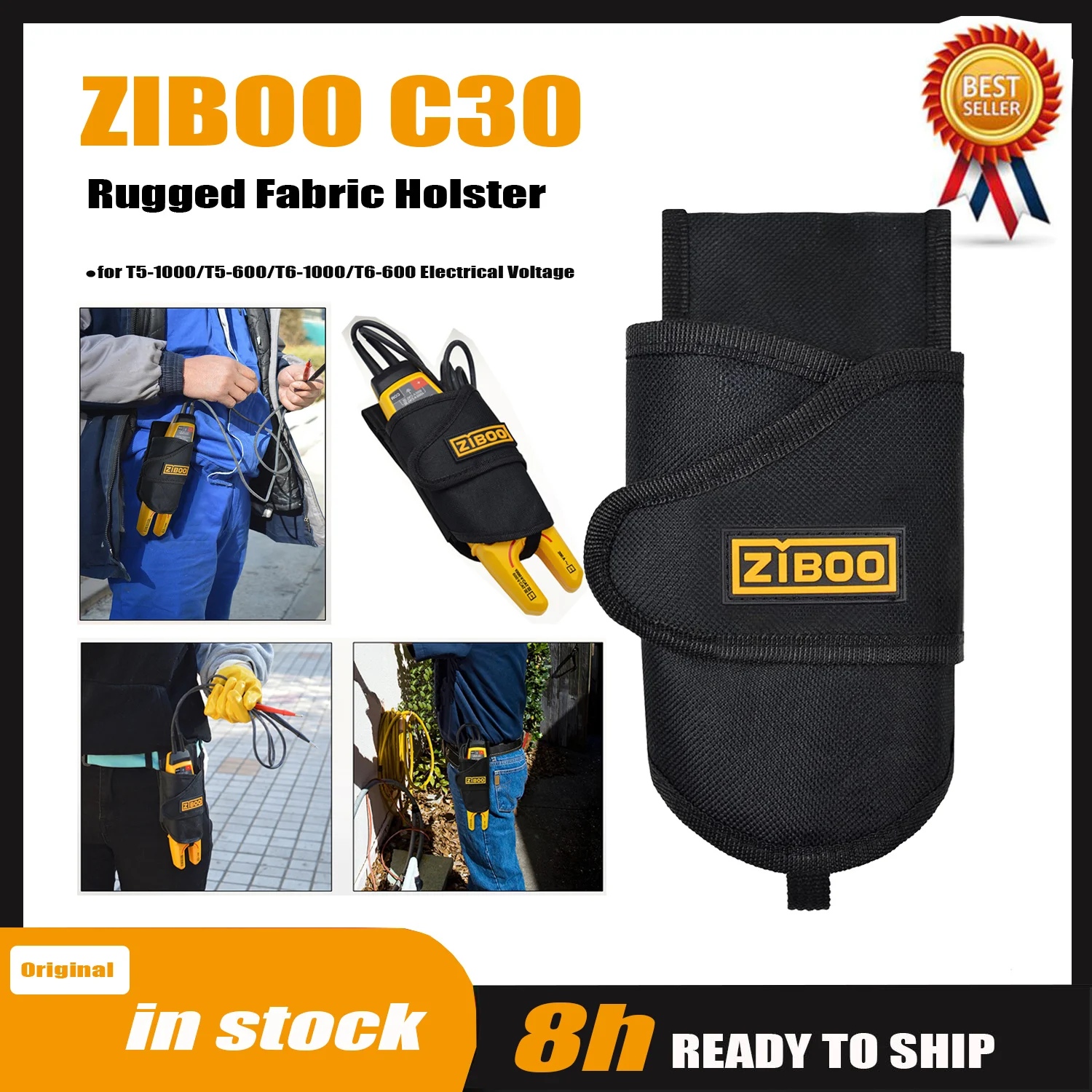 ZIBOO C30 Rugged Fabric Holster Compatible with  T6-1000 T6-600 T5-H5-1AC H-T6