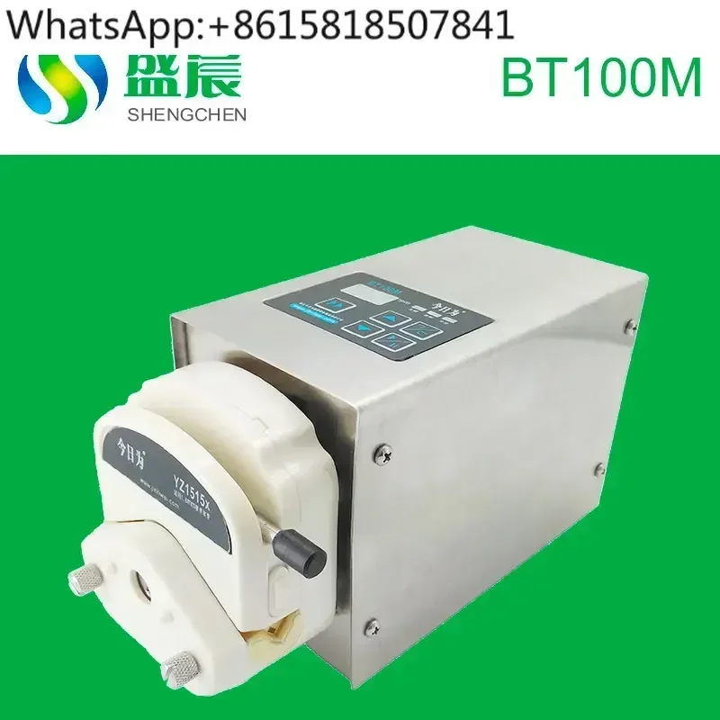 BT100M variable speed peristaltic pump stainless steel shell laboratory small stepper motor