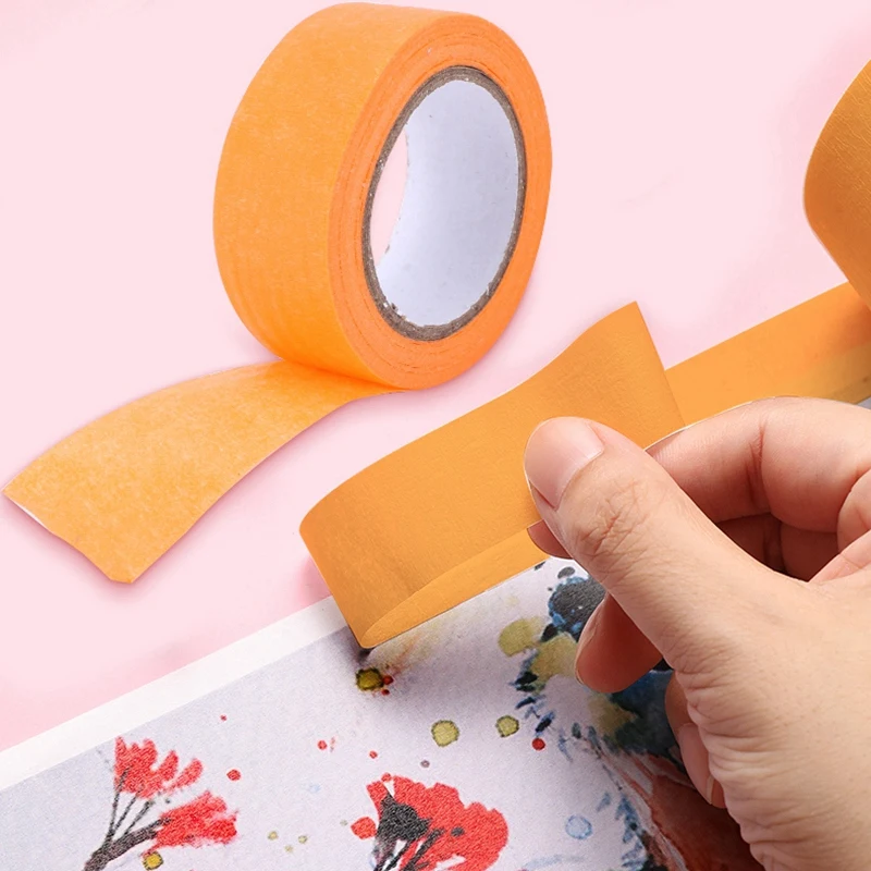 شريط اخفاء للفنون والحرف اليدوية ، شريط الرسامين الملون ، وضع العلامات أو الترميز ، 6 ألوان مختلفة ، 1 في