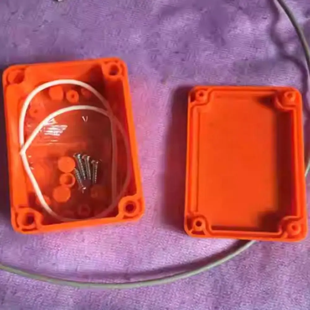 IP67 Waterproof Enclosure Junction Housing Box ABS Plastic Orange Color Instrument Box Electrical Project Box Outdoor Indoor