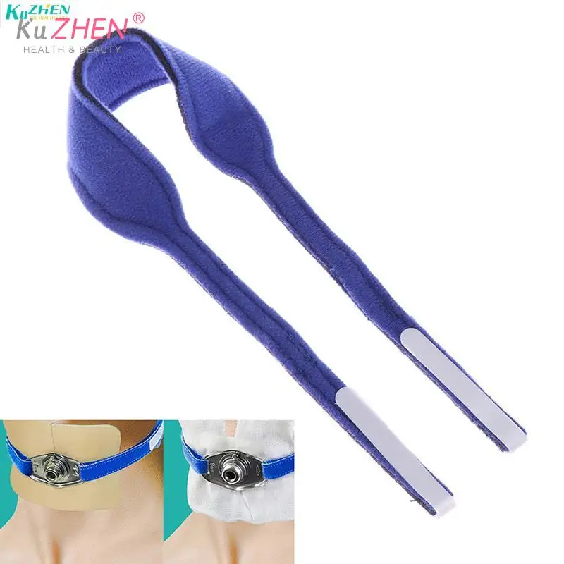 

Univerual Bronchial Endotracheal Tube Fixation Device Tracheostomy Belt Holder Soft Sponge Tracheotomy Fixation Strap Blue