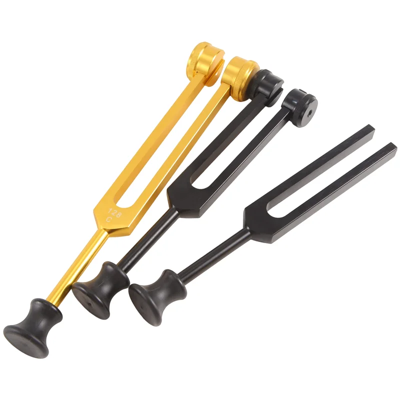 N84R Tuning Forks For Healing Set 128/256/512Hz Tuning Fork Set Aluminum Alloy Chakra Tuning Forks