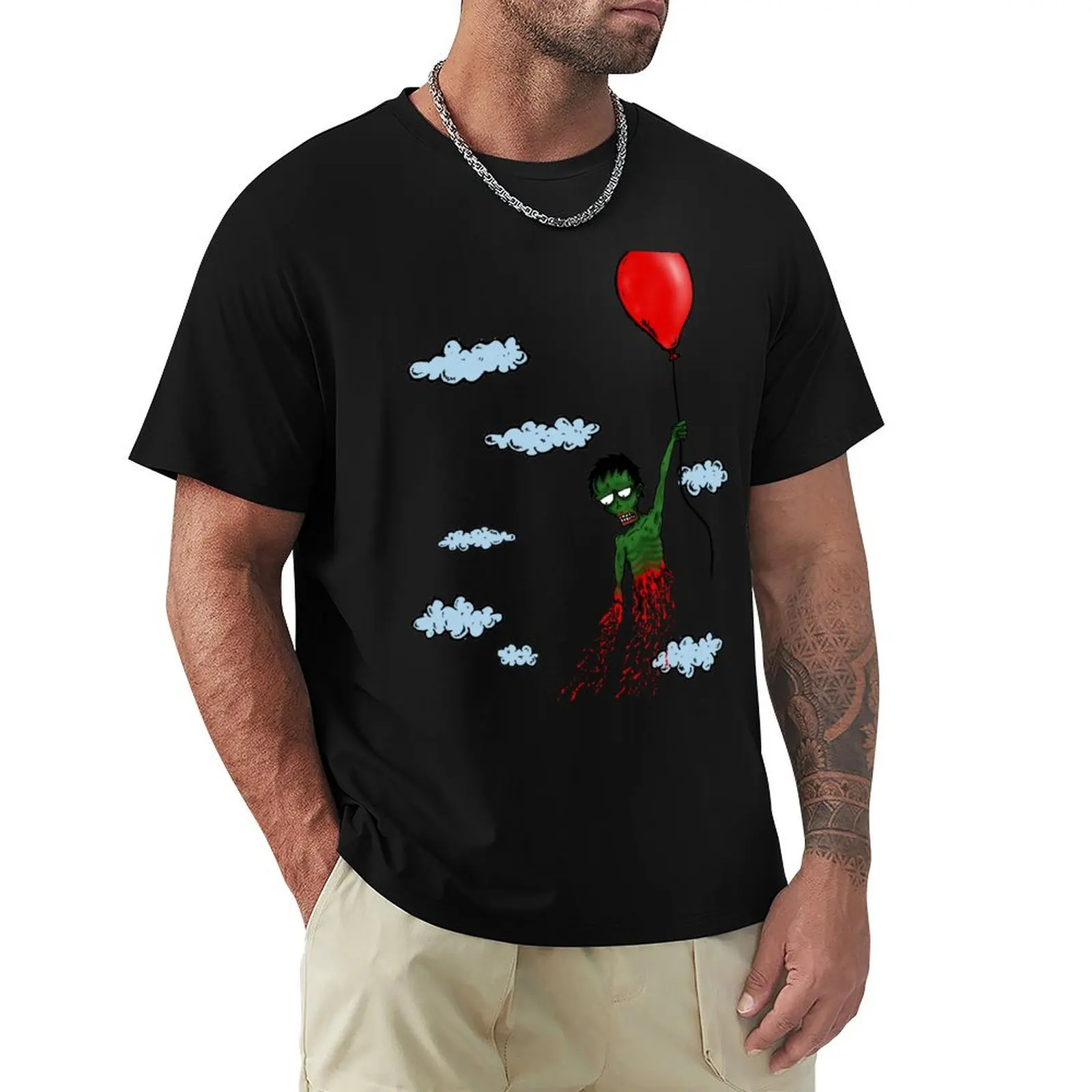 

Zombie Balloon T-Shirt summer clothes man t shirt graphic shirts new gifts and t-shirts shirts men