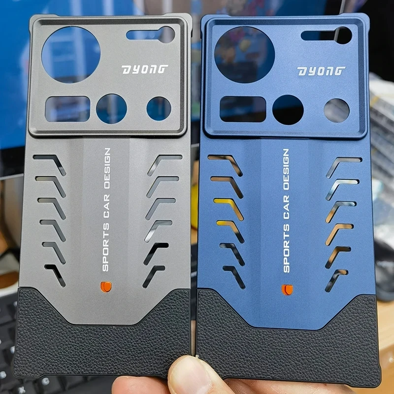 

Case For ZTE Nubia Z70 Ultra Case Aluminum Alloy Heat Dissipation Cooling Metal Bumper Z70Ultra 5G Heat Dissipation Holes Shell