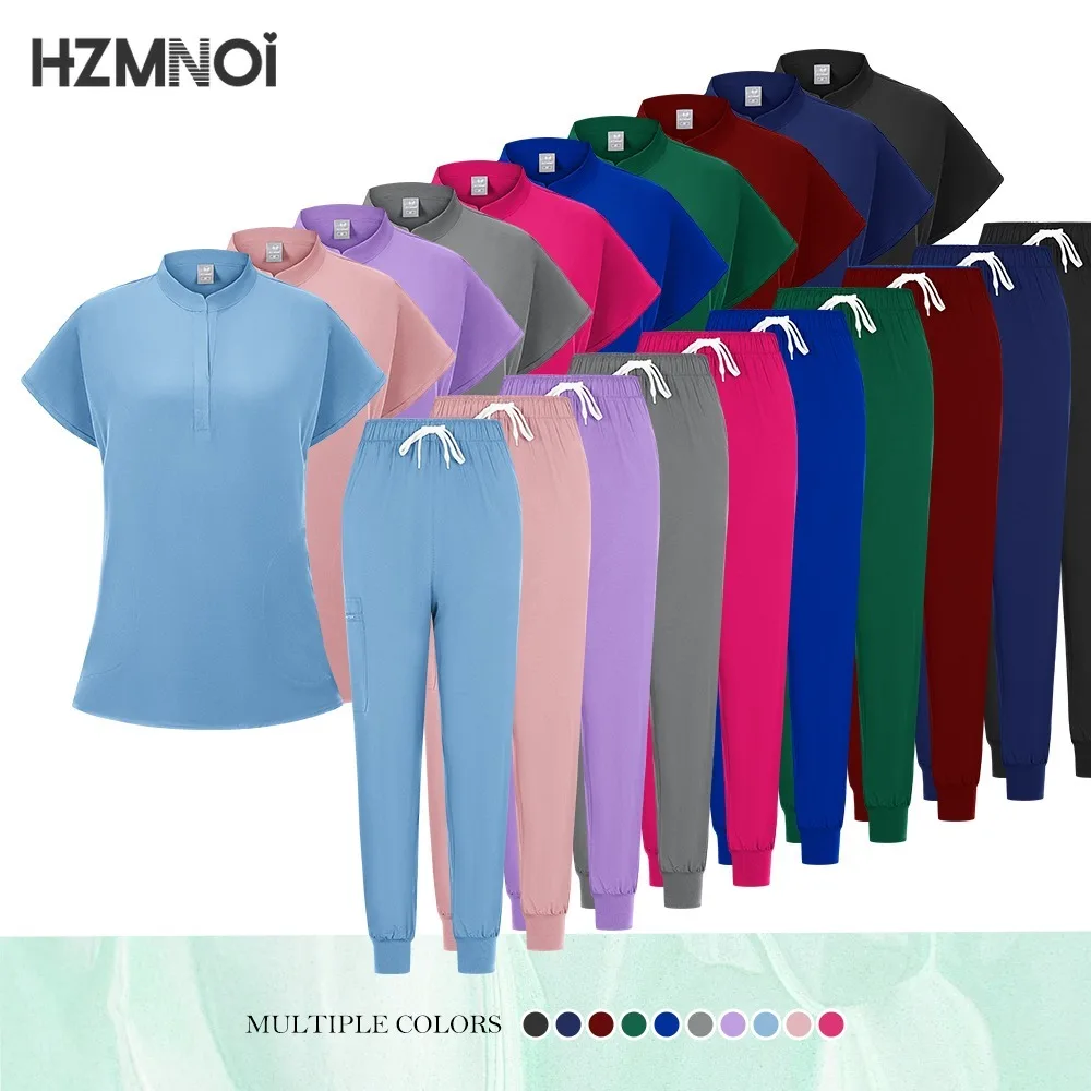 

Medical Uniforms Women Scrubs Sets Nurse Nursing Work Clothes Beauty Salon Spa Work Clothes Surgical Suit Lab Hospital Overall