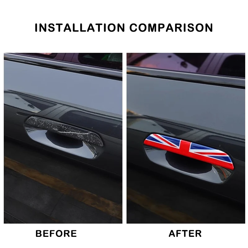 Car Exterior Door Handle Panel Cover For Mini Countryman JCW U25 J01 EV J05 Auto Door Bowl Stickers Decoration Accessories view 2
