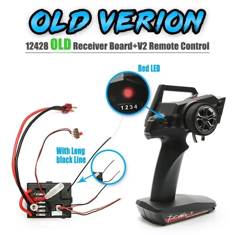 FOR WLtoys 1/12 RC Car Spare Parts Remote Control 12428-0343 V2 2.4G Controller P31B