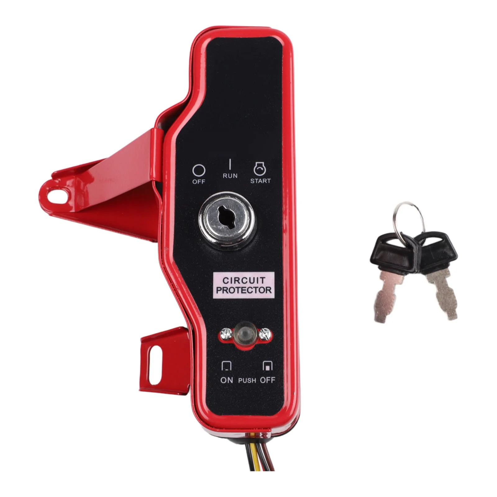 Engine Starter Ignition Switch Metal And Plastic Construction Stable Electrical Contact Compact Design Includes 2 Keys For GX340