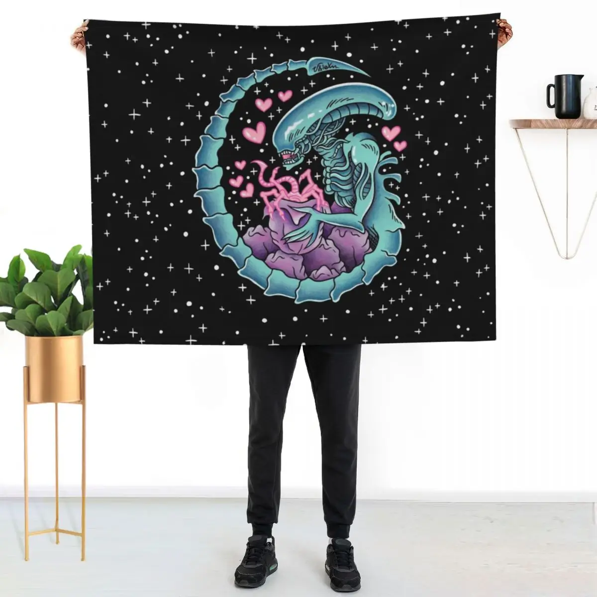 Xenomorph Eggs Throw Blanket Beautifuls for sofa Sofa Quilt Large Soft Plaid Blankets