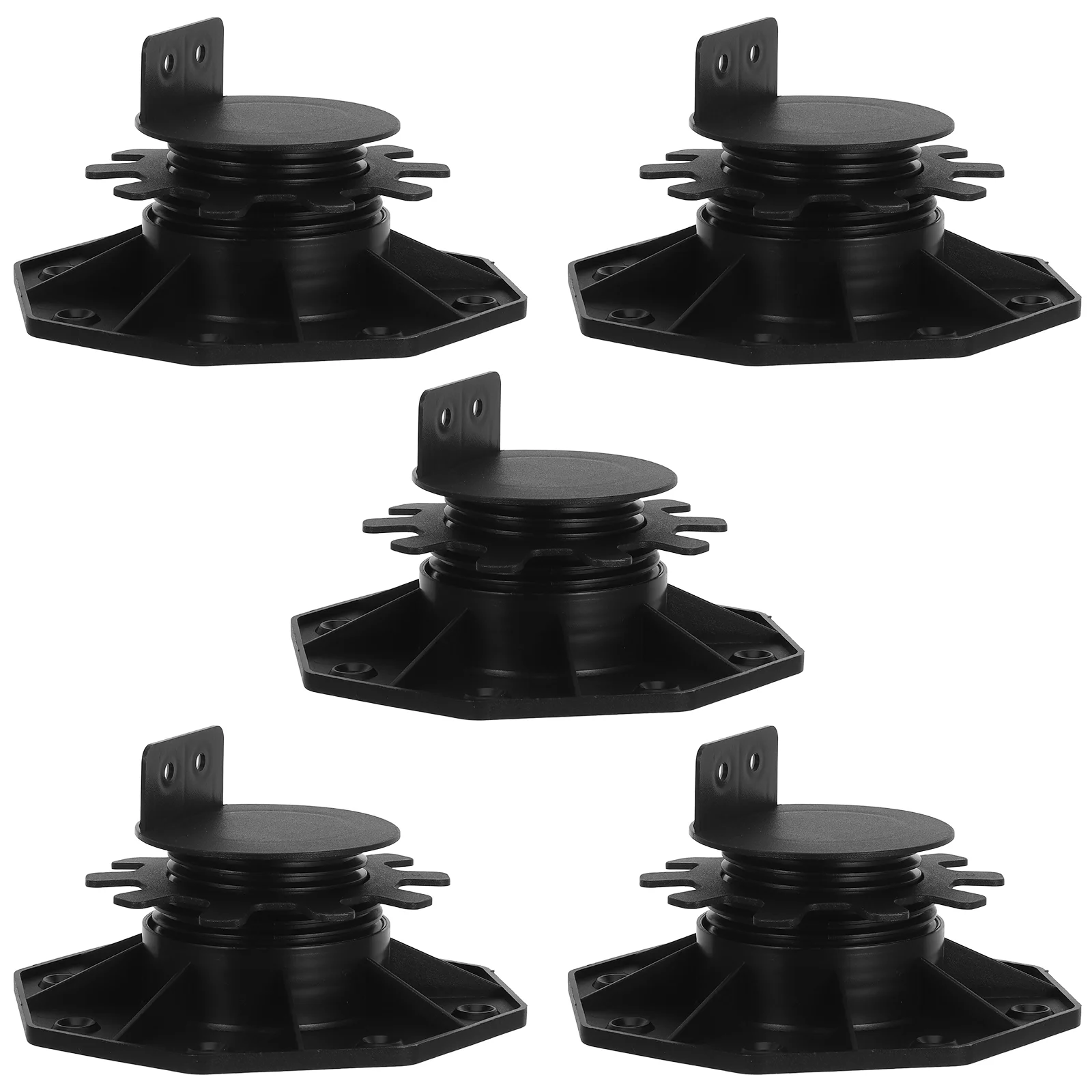 5 Pcs Base Lift Kit Adjustable Deck Support Pedestal Paver Pedestals Supports Floor