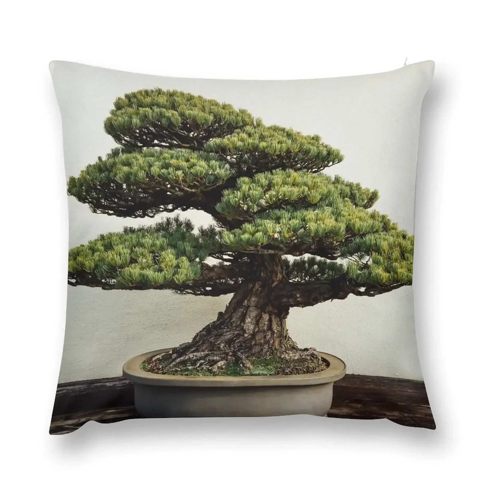 

Japanese White Pine Bonsai Throw Pillow Decorative pillowcase Sofas Covers christmas decorations for home 2025 pillow