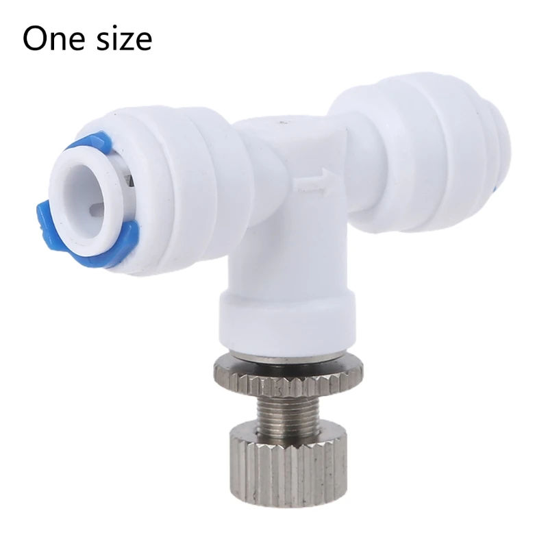 Manguera 1/4" Ajuste flujo agua RO para regulador válvula Control flujo agua para válvula C