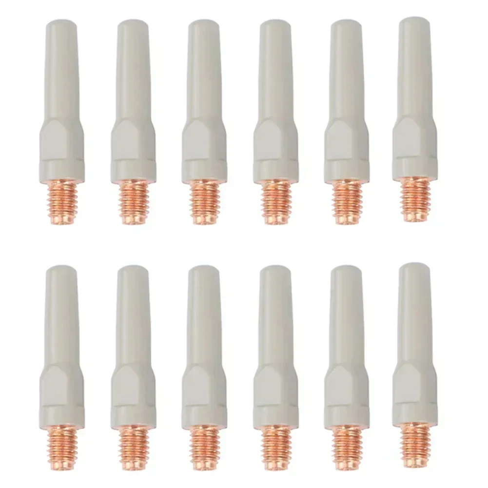 

12pcs Non-Stick Coating Welding Tips Coating Contact Nozzles Set Welding Toolkit For Welding Torch Protection Nozzle 45x0.8mm