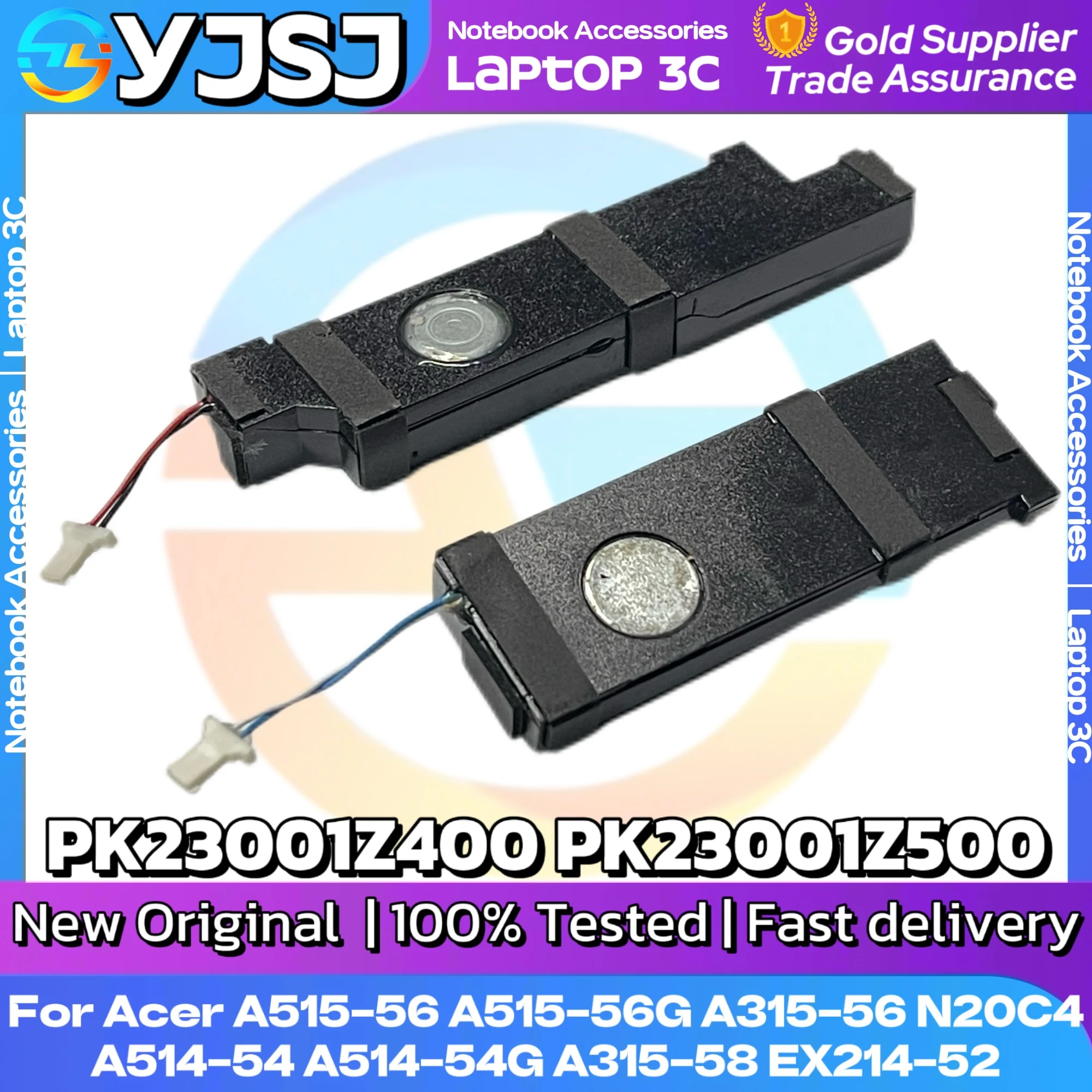 Pengeras suara Laptop asli baru untuk Acer A515-56 A515-56G A315-56 A514-54 A514-54G A315-58 EX214-52 N20C4 PK23001Z400 PK23001Z500