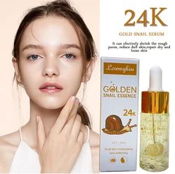 20ml Facial SkinCare 24k Gold Snail Whitening Moisturizing Repair Anti Wrinkle Face Sreum Beauty Health Korean Skin Care Essence