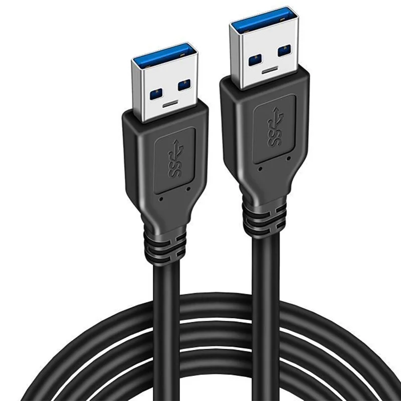 1.5m cabo de extensão usb um macho para macho usb 2.0 cabo extensor rápido cabo de transferência de dados usb para radiador disco rígido câmera