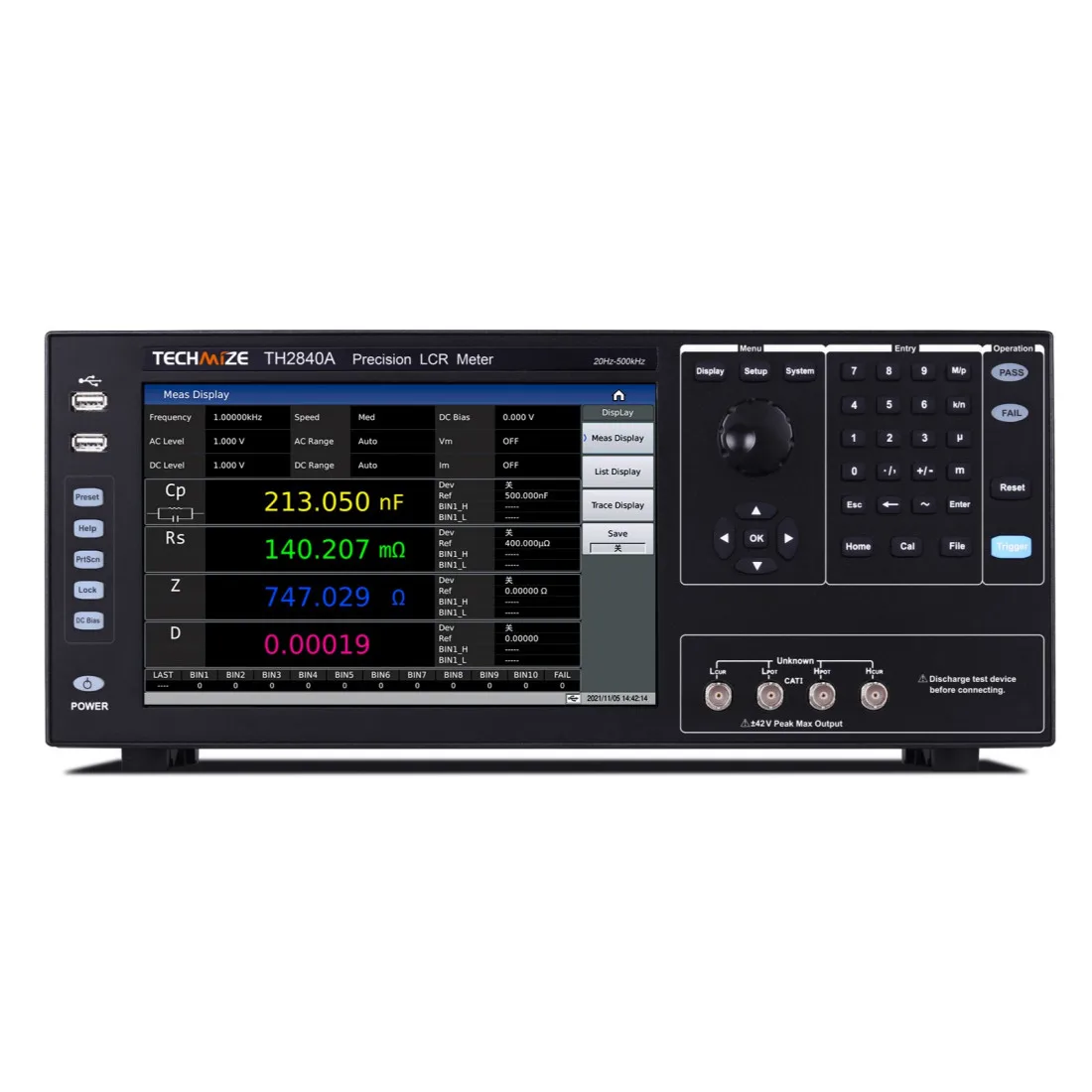 TH2840A High Speed LCR Meter/Resistance Capacitance Tester