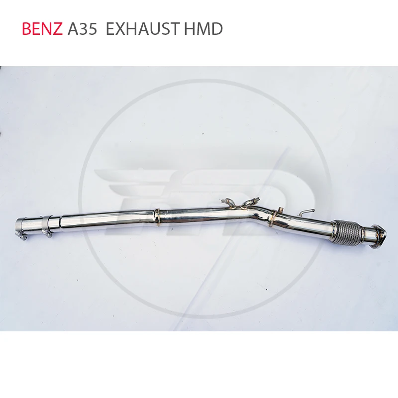 

HMD Car Accessories Exhaust Pipe for Benz A35 Front Pipes With Catalytic Converter Header Catless Downpipe