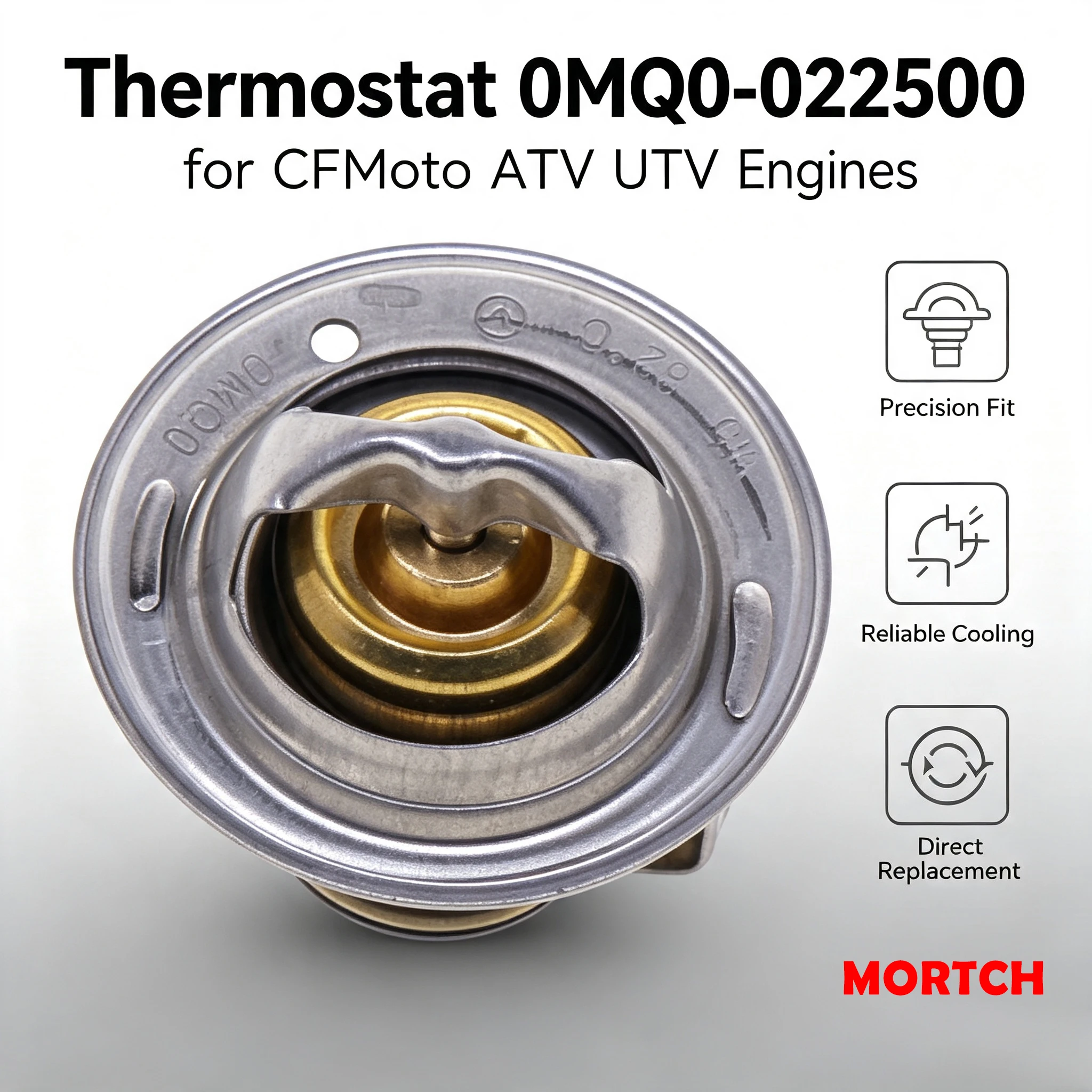 OEM 0MQ0-022500 Motorkühlthermostat Ersatz für CFMoto 400 450 650 800 1000 ATV UTV Offroad-Teile – Detail 2