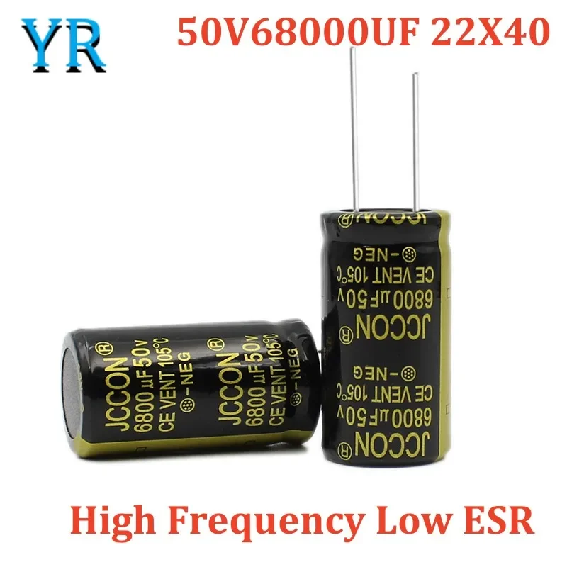 3Pcs 50V6800UF 22X40 Aluminum Electrolytic Capacitor High Frequency Low ESR