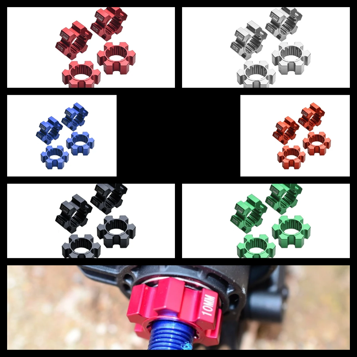 

GPM Aluminium 7075-T6 Wheel Hex Hubs Set For TRAXXAS 1/5 X-Maxx 6S 8S XRT