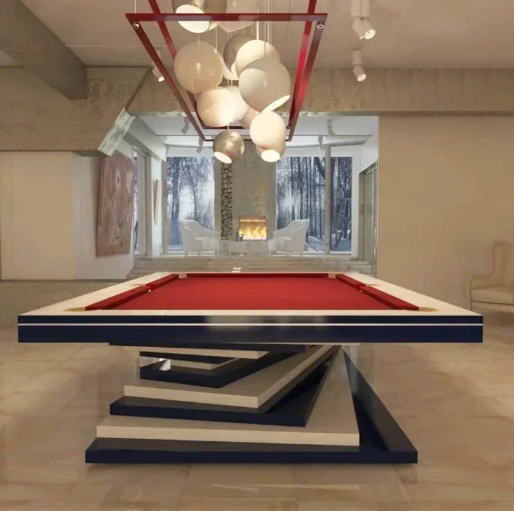 Pool table Modern luxury fancy American nine-ball standard home commercial image 3