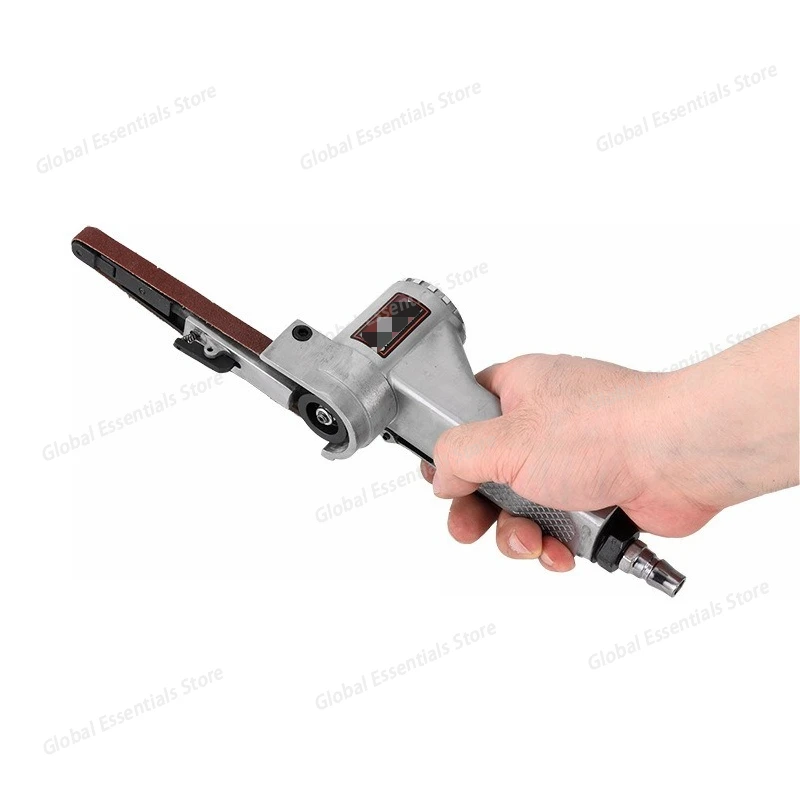 Industrial-Grade Pneumatic Belt Sander - Handheld Mini Air-Powered Polisher for Grinding and Sanding - view 4