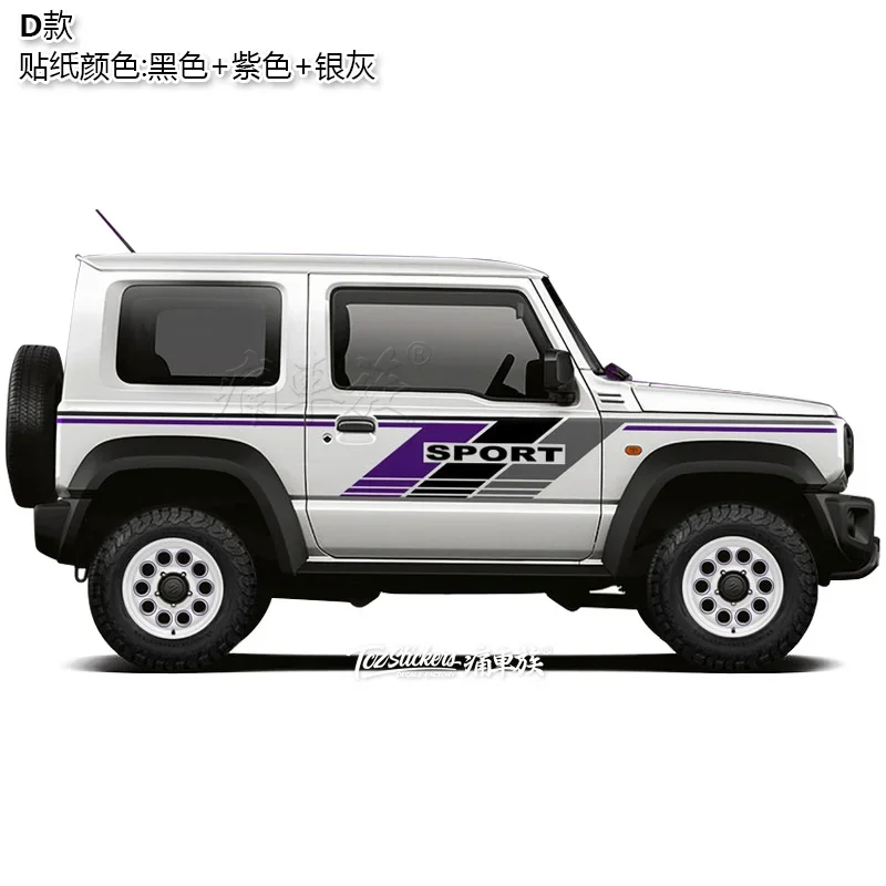 

Car Vinyl Sticker left and right side decoration customized sporty off-road Decals Decor Auto Accessories FOR Suzuki Jimny