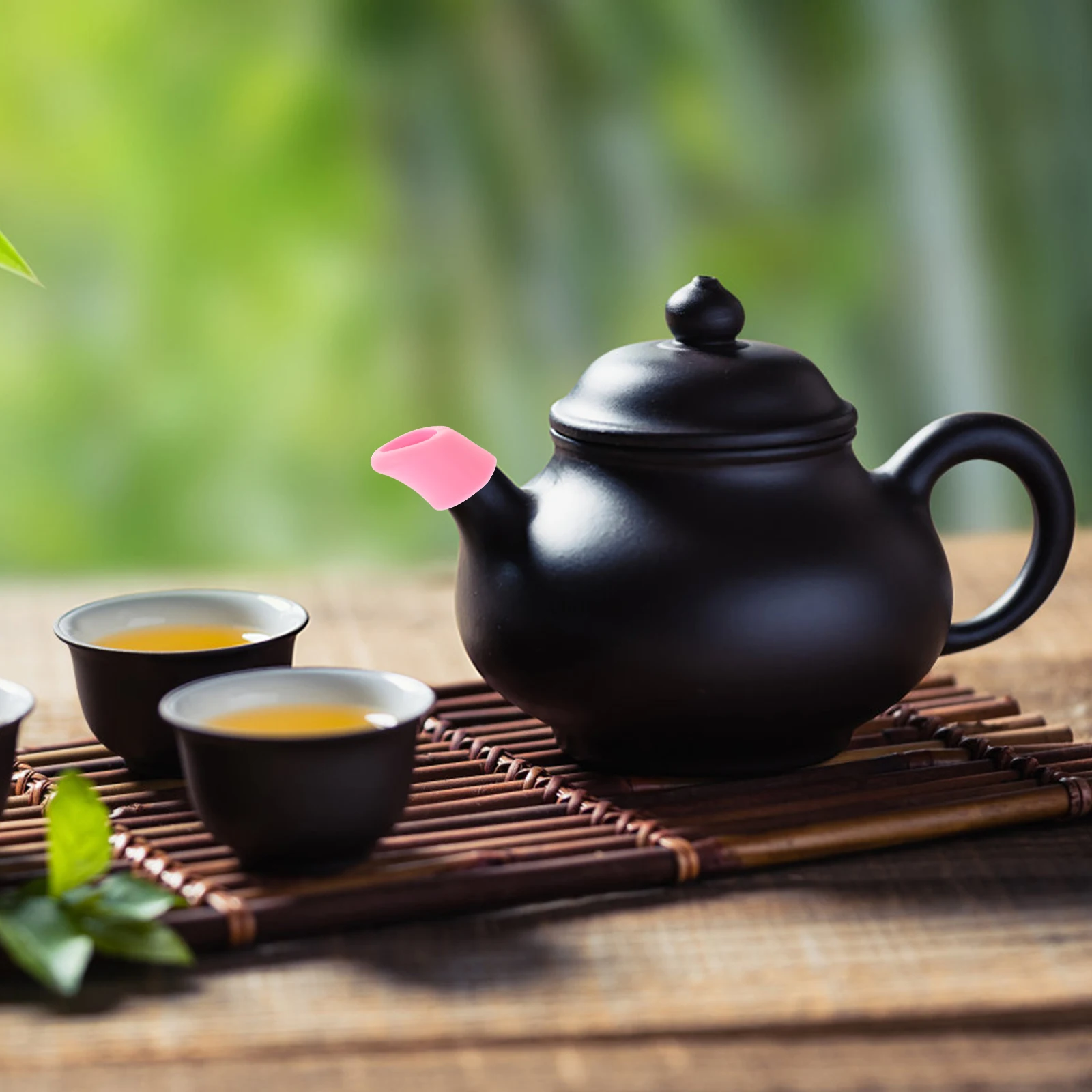 

2 Pcs Muzzle Dust-proof and Scald-proof Teapot Spout Plug Kettle Guards Silica Gel Supplies
