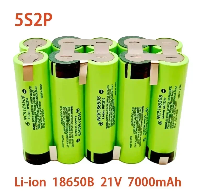 100% New NCR 18650B 3S1P-5S2P 16.8V 21V 18650 Battery Pack 3500mAh Discharge Current for Electric Screwdriver, Drill - view 6